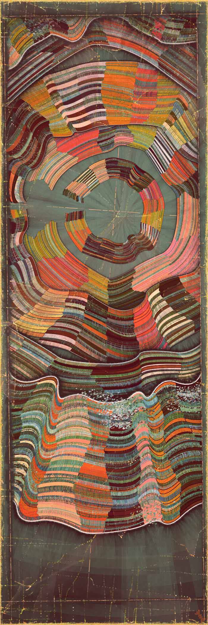 Harvey Rayner Covehithe, 2023 Archival ink on Hahnemühle German Etching Paper, 310gsm with hand-torn Deckled Edge Signed & Dated Series of 60 Fine Art Prints 60 x 20 in, 152.4 x 50.8 cm