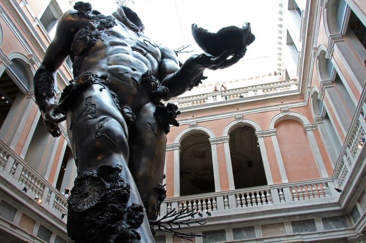 Treasures from the Wreck of the Unbelievable - Damien Hirst, François Pinault Foundation at Palazzo Grassi, Apr. 9 - Dec. 3, 2017. Demon with Bowl (Exhibition Enlargement). Photo by corno.fulgur75 is licensed under CC BY 2.0. Taken on August 14, 2017.