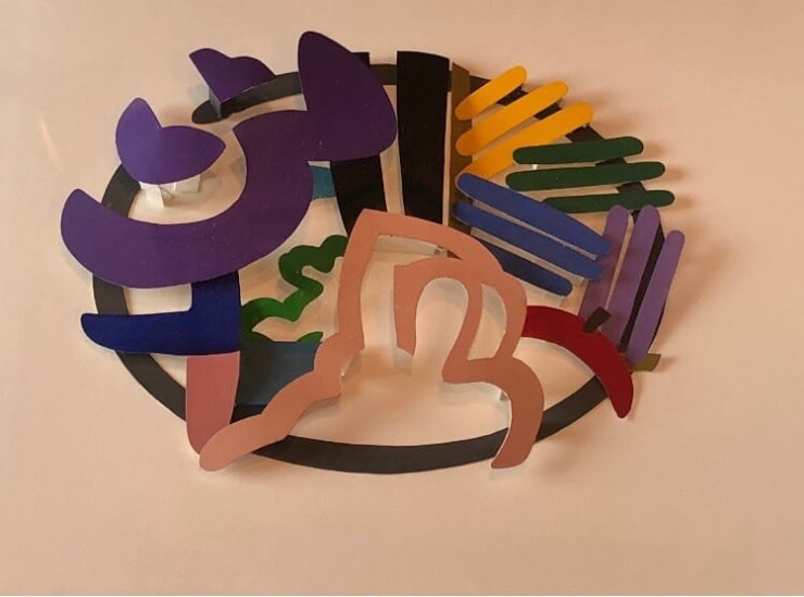 Tom Wesselmann Maquette for Still Life with Johns and Matisse, 1991 Liquitex on Bristol board 18h x 22w x 4d inches Unique For sale at VFA