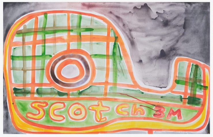 Katherine Bernhardt. Scotch Magic Tape, 2021. Available at VFA.