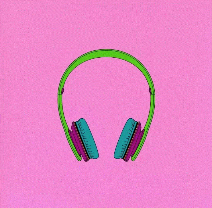 Michael Craig-Martin Personal Possessions: Headphones, 2022 Screenprint on 410gsm Somerset Tub paper 23.5 x 23.5 Edition of 60 Available at VFA