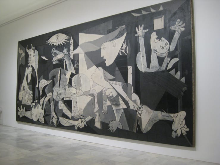 Pablo Picasso Guernica, 1937 "guernica" by jazzlah is licensed under CC BY 2.0. Taken on July 29, 2009.