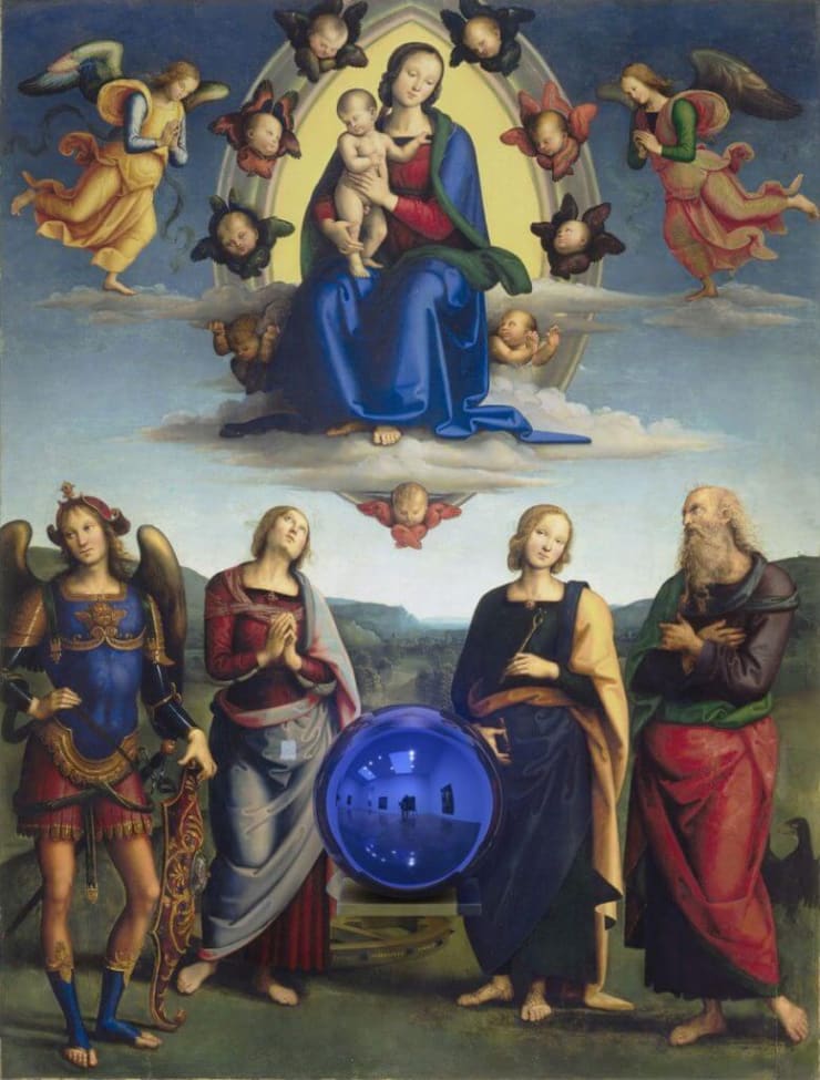 Jeff Koons Gazing Ball (Perugino Madonna and Child with Four Saints), 2014–15