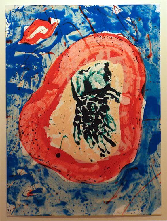 Sam Francis Untitled – SF332 1988 Screenprint 30 X 22 in. Edition of 114 For sale at VFA
