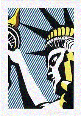 Roy Lichtenstein I LOVE LIBERTY, 1982 Screenprint on Arches 88 paper 38 2/8 x 27 1/8 ins 97.47 x 68.9 cm Available at VFA