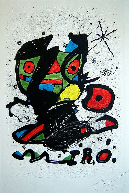 Joan Miro Untitled- Galerie Maeght, 1978 Lithograph Ref. Cramer 1158 35.5 X 24.5 inches Edition of 75