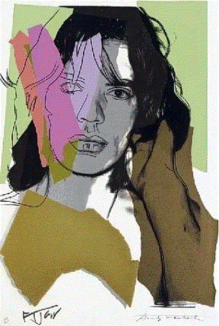 Andy Warhol MICK JAGGER (F&S LL.140), 1975 Screenprint on Arches Aquarelle 43 1/2 x 29 ins 110.49 x 73.66 cm Available at VFA
