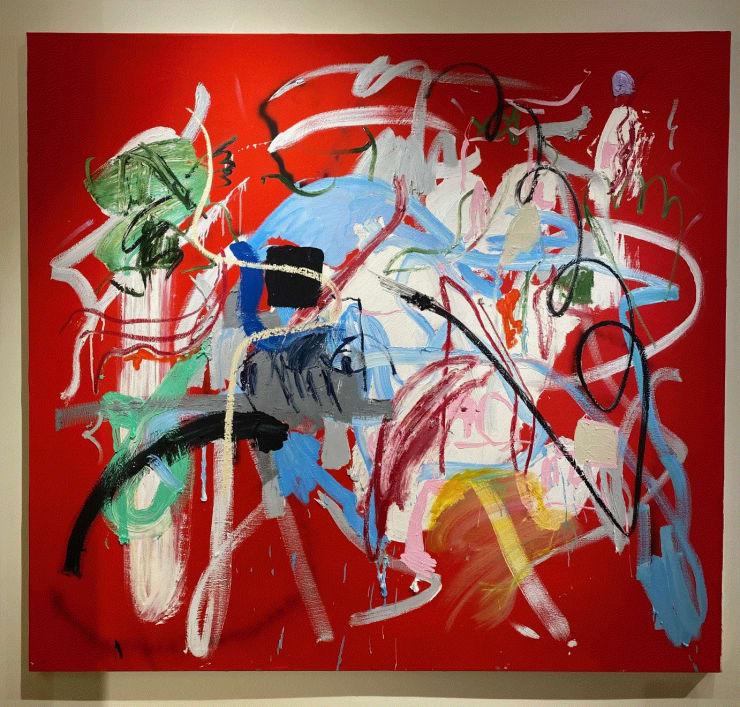 Ammon Rost GOOD JOKE, 2020 Acrylic on Canvas 72 x 66 ins 182.88 x 167.64 cm Available at VFA