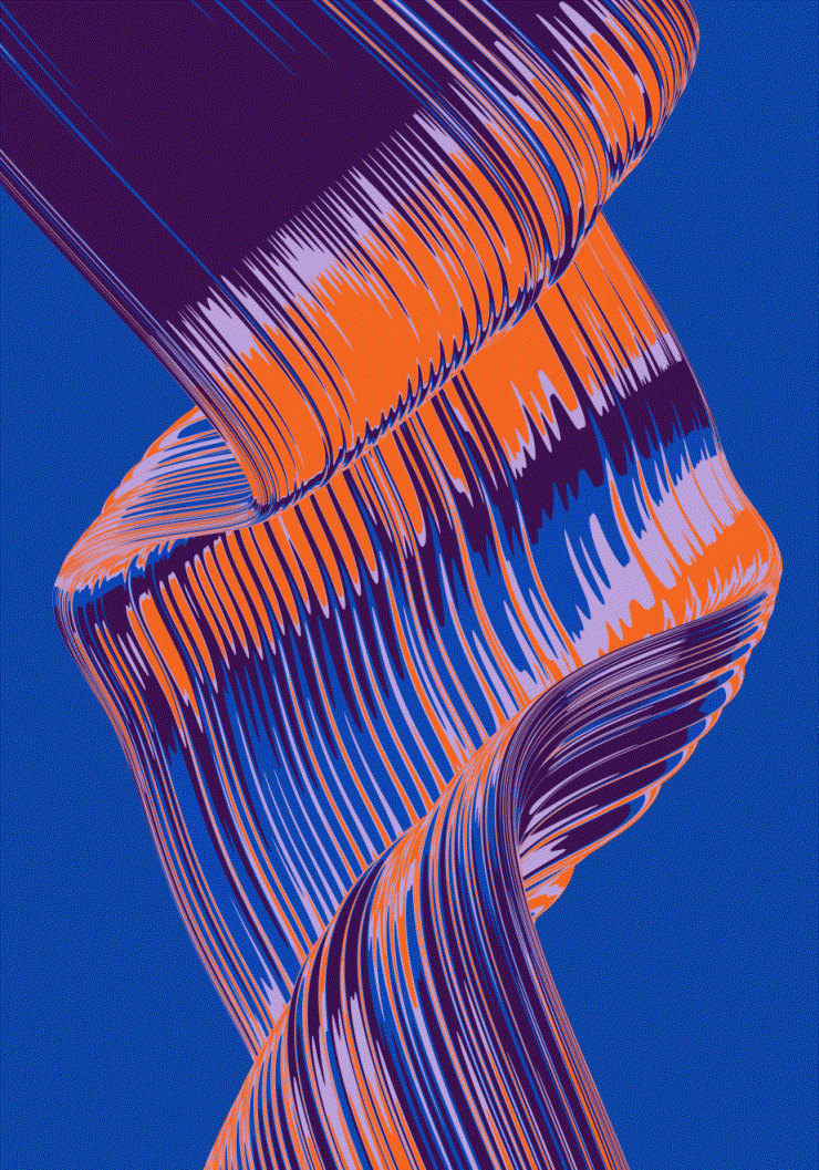 RIK OOSTENBROEK Bezier, 2023 4-color screenprint 39 3/8 x 27 1/2 in 100 x 69.8 cm Edition of 10 Available at VFA