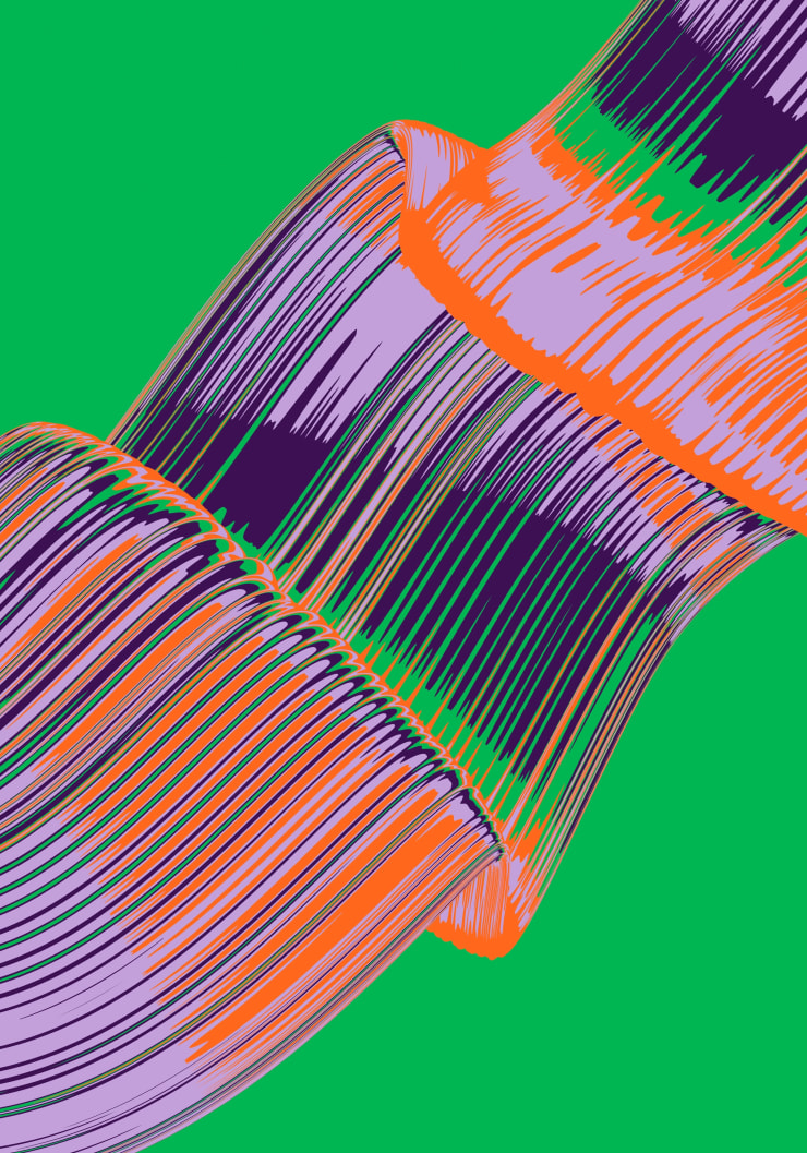 Rik Oostenbroek Bezier, 2023 Signed & dated 4-color screenprint 39 3/8 x 27 1/2 in 100 x 69.8 cm Edition of 10