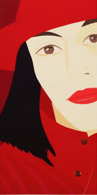 Alex Katz Red Coat, 1983 Signed and numbered Screenprint 58 x 29 inches 35/73 Available at VFA