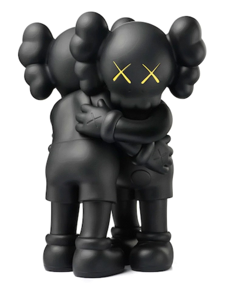 KAWS TOGETHER-BLACK, 2018 Vinyl 10 2/8 ins 26.04 cm Available at VFA