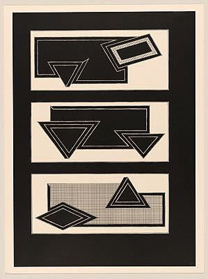 Frank Stella Black Stack, 1970 Lithograph 40.25 x 28.75 inches Edition of 56