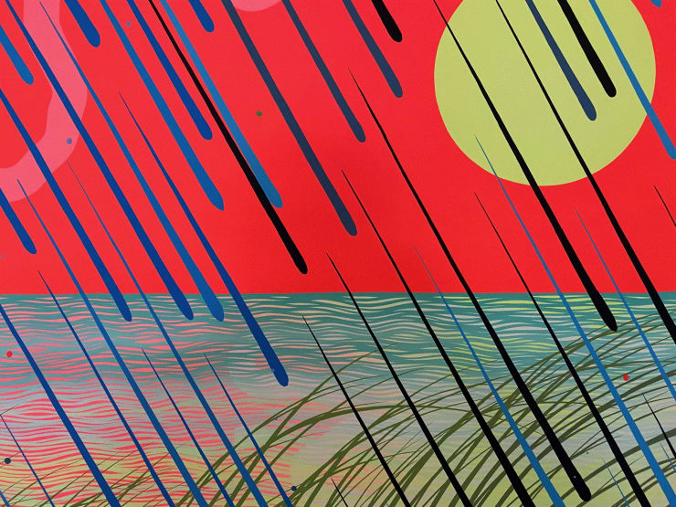 Sam Friedman UNTITLED, 2018 Acrylic on Canvas 60 x 48 x 2 ins 152.4 x 121.92 x 5.08 cm Available at VFA