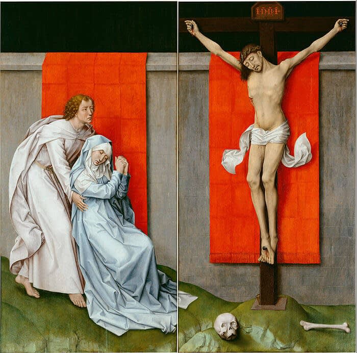 Rogier van der Weyden Crucifixion Diptych. c. 1460
