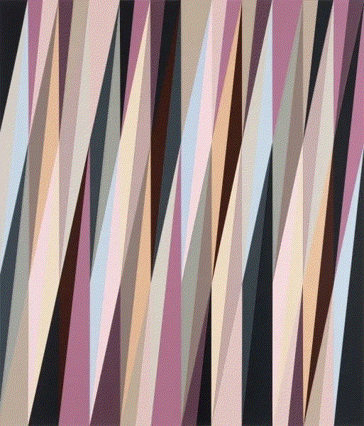 Odili Donald Odita FIREWALL (FADE-OUT), 2023 Screenprint in 15 colours on Somerset 410gsm Rag paper 46 7/8 x 39 5/8 in 119.1 x 100.6 cm edition of 35 Available at VFA
