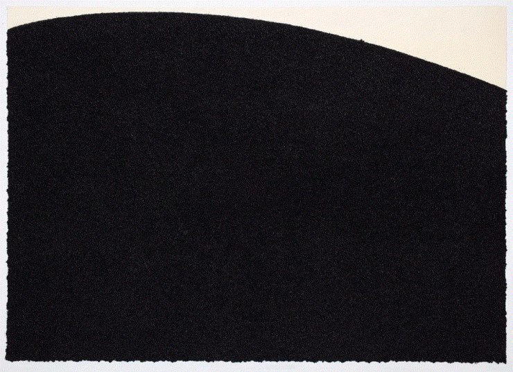 Richard Serra HITCHCOCK I, 2024 3-color oil stick and silica 34 x 48 in 86.4 x 121.9 cm 24/56 Available at VFA