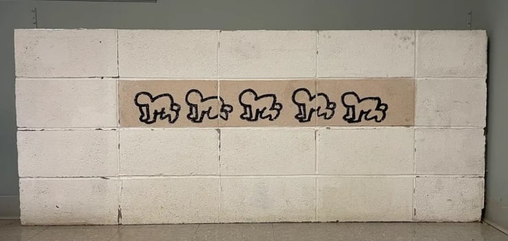 Keith Haring, Untitled wall drawing, 1981 Created at Bard College