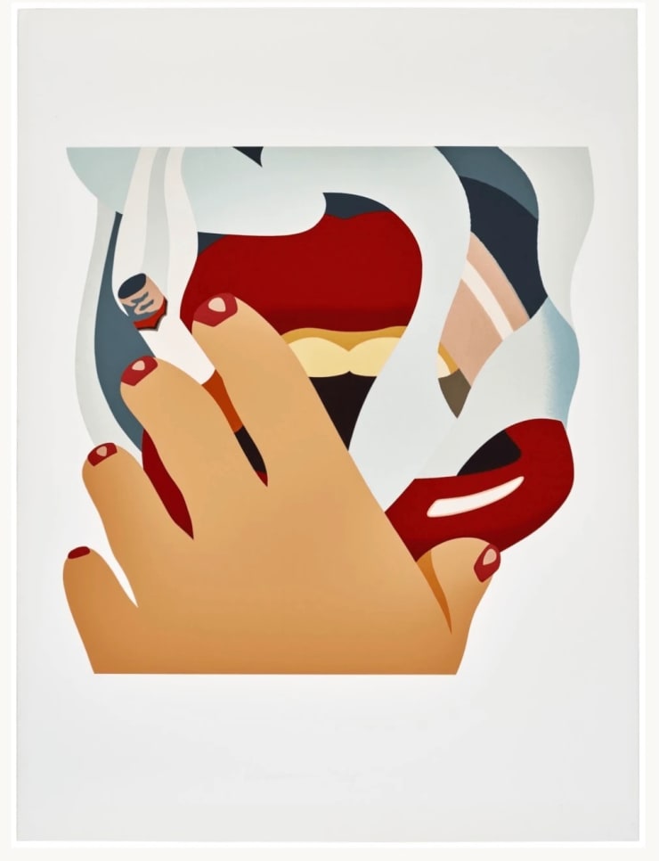 Tom Wesselmann SMOKER, 1976 Screenprint in colors on Museum Board 26 x 19.5 Edition of 175 Available at VFA