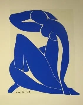 Henri Matisse BLUE NUDE II Serigraph 30 x 22 ins 76.2 x 55.88 cm Available at VFA