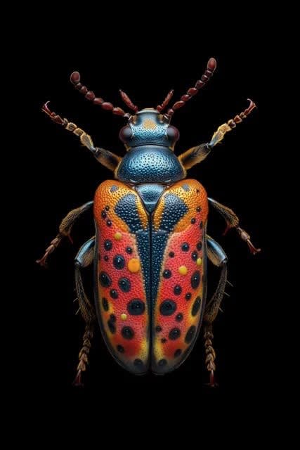 Daisy Seilern BEETLES, 2025 Mixed Media AluDibond and then built up in several layers of varnish (Lacque) 14 x 20 in 35.6 x 50.8 cm Edition of 15 plus 3AP Available at VFA