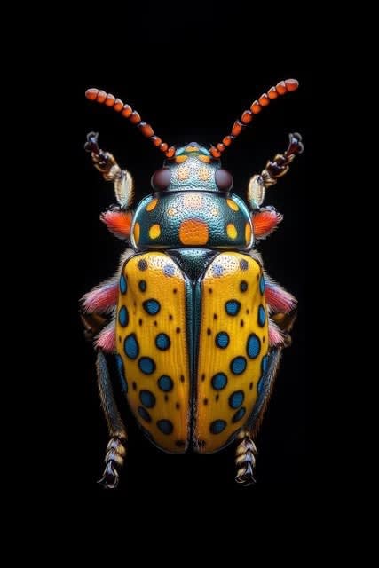 Daisy Seilern BEETLES, 2025 Mixed Media AluDibond and then built up in several layers of varnish (Lacque) 14 x 20 in 35.6 x 50.8 cm Edition of 15 plus 3AP Available at VFA