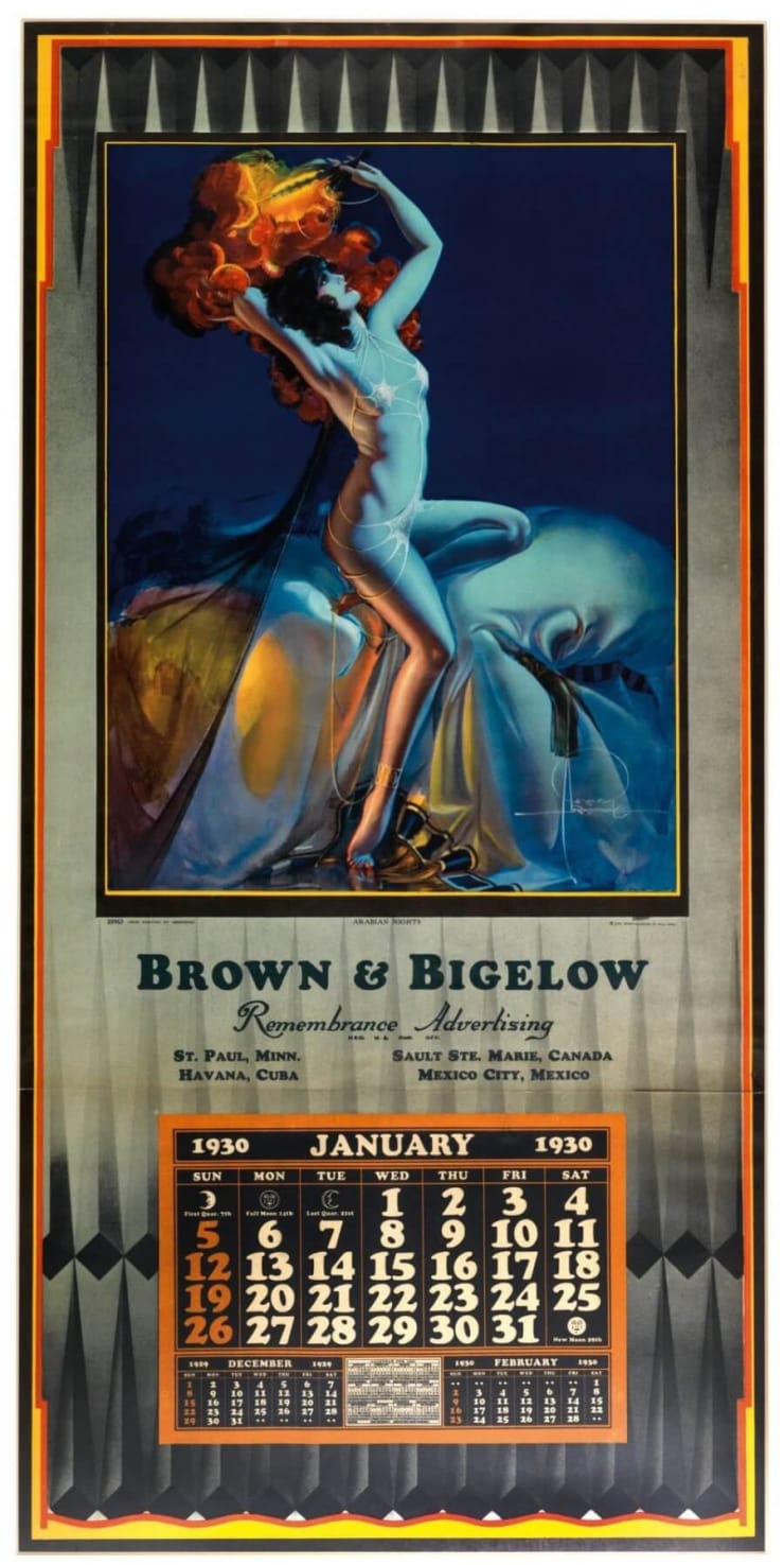 Maxfield Parrish, Edison Mazda Lamp Works Calendar