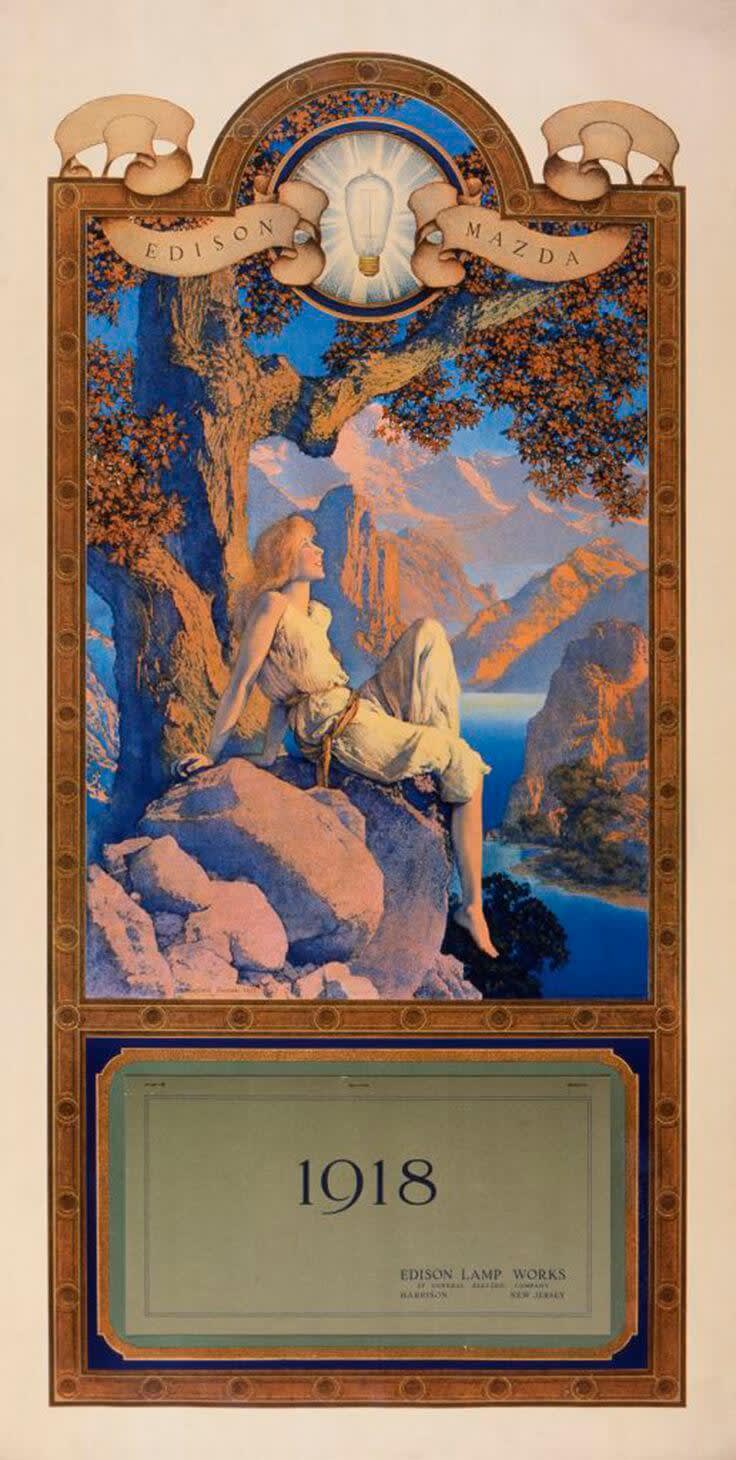 Arabian Nights by Rolf Armstrong on one of the earliest advertising calendars