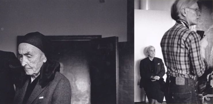 Photographs from the Georgia O’Keeffe and Andy Warhol meeting in 1979.