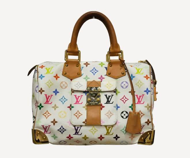 Monogram Multicolore Speedy City Bag Murakami is known to tread the line between fine art and commercial art, and his knowledge of the latter came in handy when he redesigned Louis Vuitton’s iconic LV logo print.
