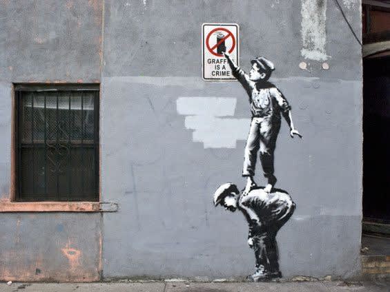 Banksy, Graffiti is a Crime