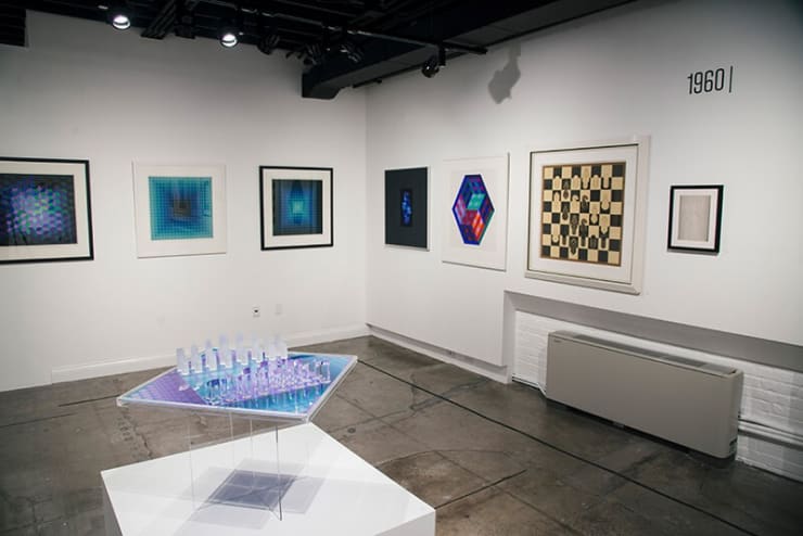 Victor Vasarely’s chess board and other works on display at the World Chess Hall of Fame