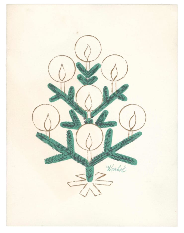 Andy Warhol Tiffany & Co. Christmas Card, 1956