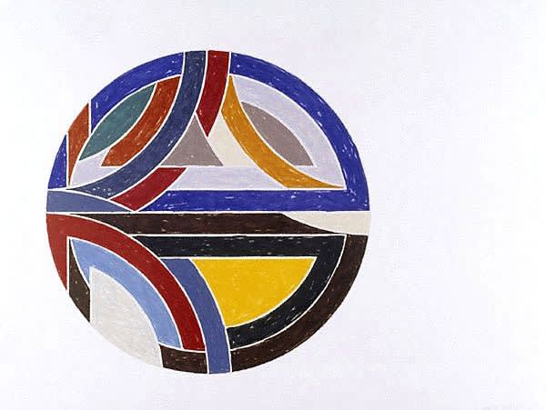 Frank Stella Sinjerli-Variation III (Axsom 117), 1977 Offset lithograph & screenprint 31.75 X 42.125 inches Edition of 100 For sale at Vertu Fine Art