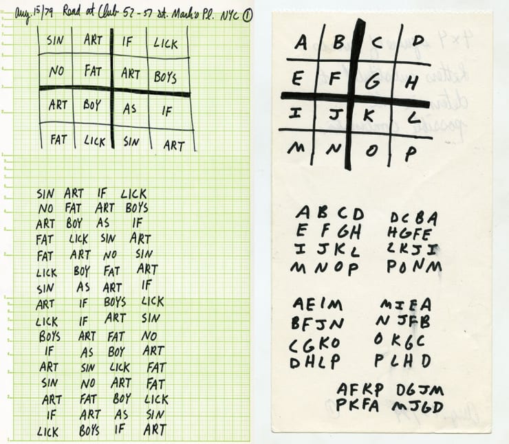 Haring altered letters and words to create a language of his own. The graphic drawings that he created morphed into the symbols that are the instantly recognizable as pure Keith Haring artwork.