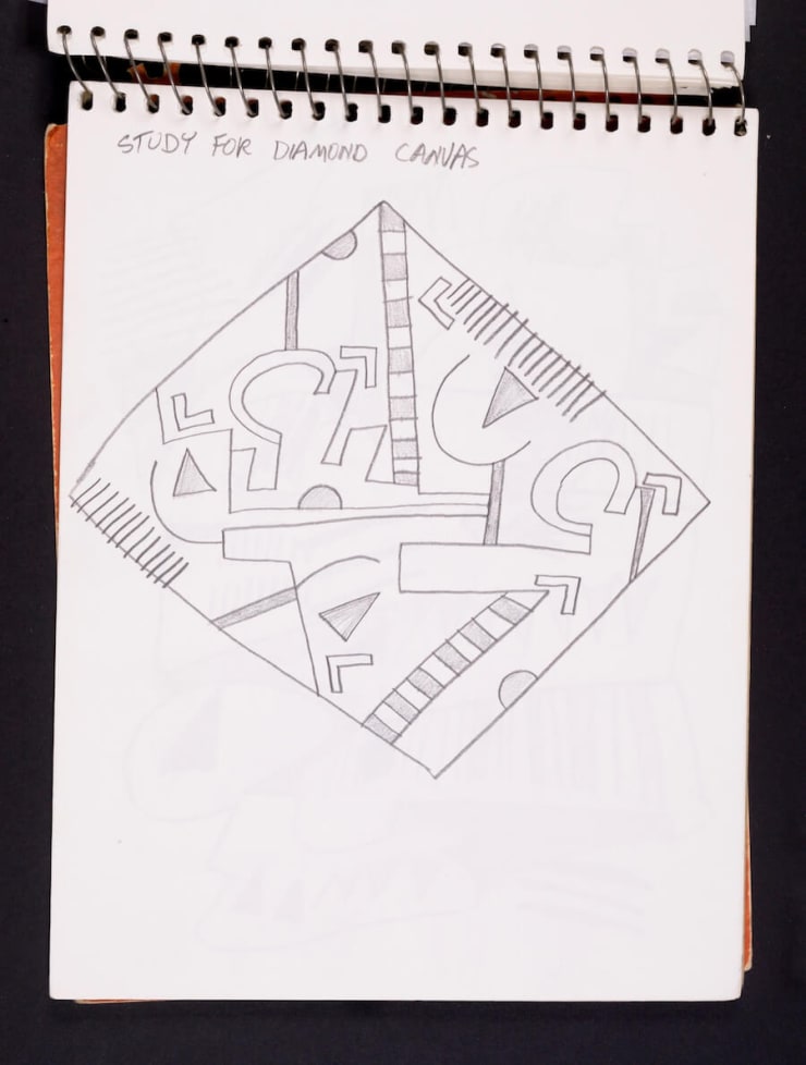 An early sketch, done c 1978, while Haring studied at the School of Visual Arts