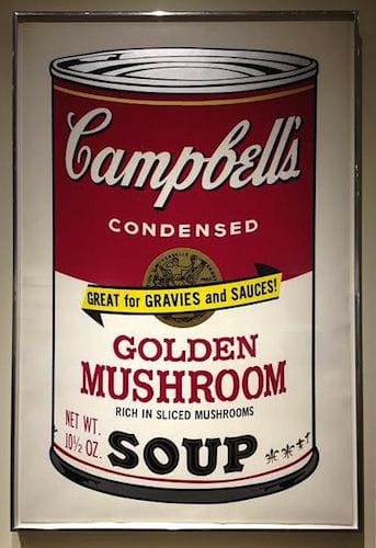 Andy Warhol Golden Mushroom – from Campbell’s Soup ll (F&S ll.62), 1969, Screenprint, 35 X 23 in., Edition of 250, Ball point pen signed and rubber stamp numbered on verso