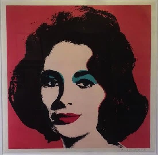 Andy Warhol, Liz 1964, (F&S ll.7), 1964 Offset lithograph, 23.125h X 23.125w in., Approx. edition of 300, Ball point pen signed and dated lower right