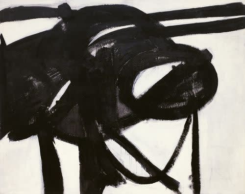 Franz Kline Chief, 1950, Oil on canvas, 58 3/8″ x 6′ 1 1/2″