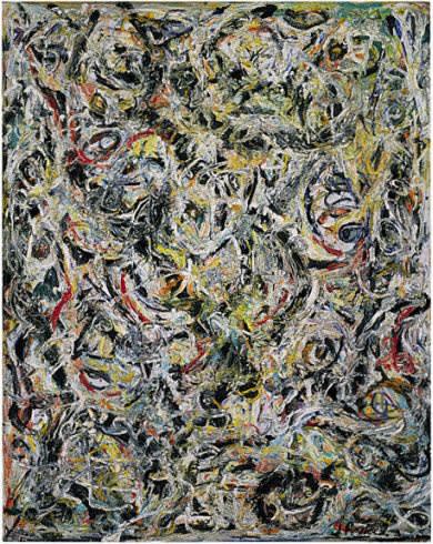 Jackson Pollock Eyes in the Heat, 1946. Oil and enamel on canvas, 54 × 43 inches