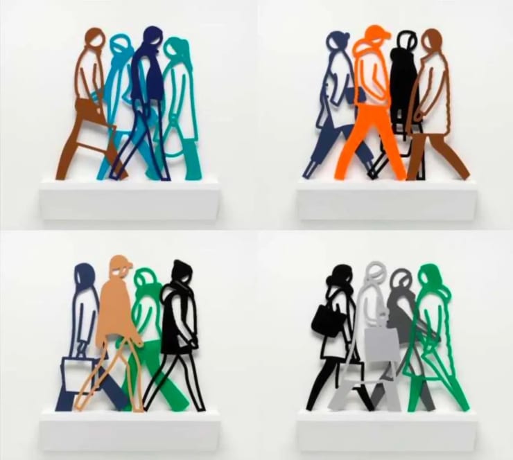Julian Opie, Old Street Walkers: Curly Hair., 2022