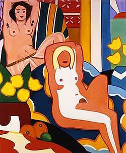 Tom Wesselmann Sunset Nude with Matisse Odalisque, 2003 Oil on canvas