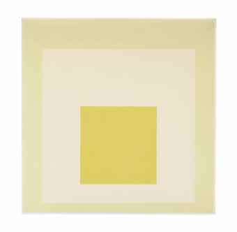 Josef Albers Homage to the Square: White Nimbus, 1964 Sold for $2,210,500 at Christie’s.