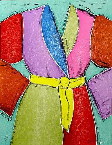 Jim Dine The Yellow Belt, 2005 Lithograph in 11 colors 25.5h X 19.5w in. Edition of 200 For sale at VFA