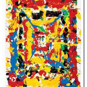 Sam Francis, Untitled, 1978 mixed media monoprint with silkscreen 76,2 x 57 cm