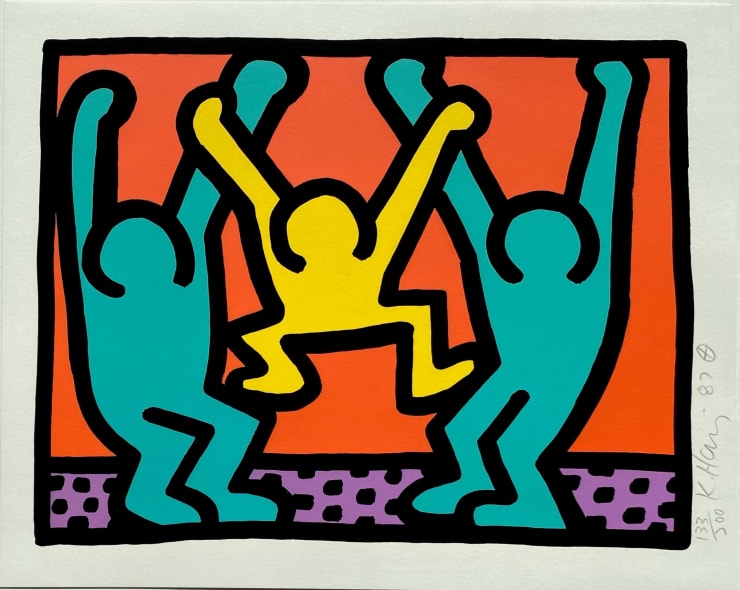Keith Haring Pop shop I, 1987 Silkscreen 12h x 15w in 133/200 Signed, numbered and dated in pencil by the artist
