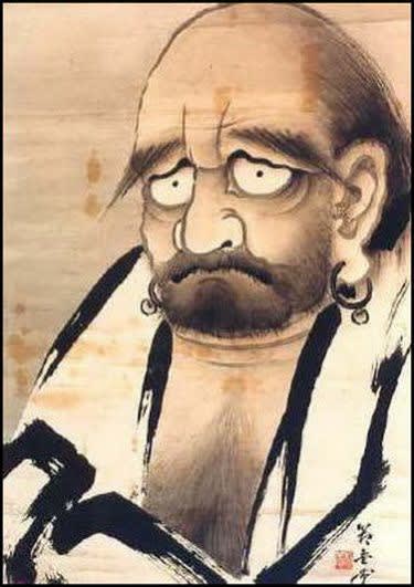 Daruma. 15th Century Painting by Shokei
