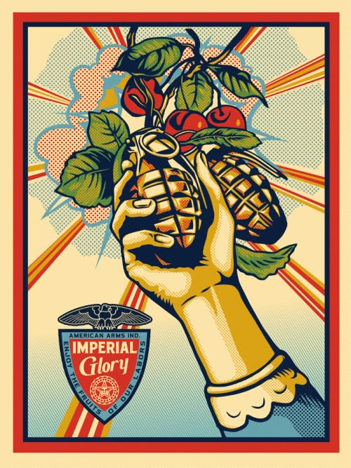 Available at VFA: Shepard Fairey, Imperial Glory, 2012, Four color silkscreen, 56.6 X 42.6 in., Edition of 50