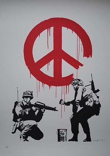 Available at Vertu Fine Art: Banksy, CND Soldiers, 2005