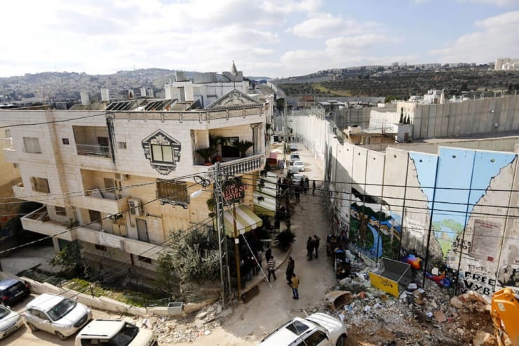 The Walled Off Hotel in the West Bank